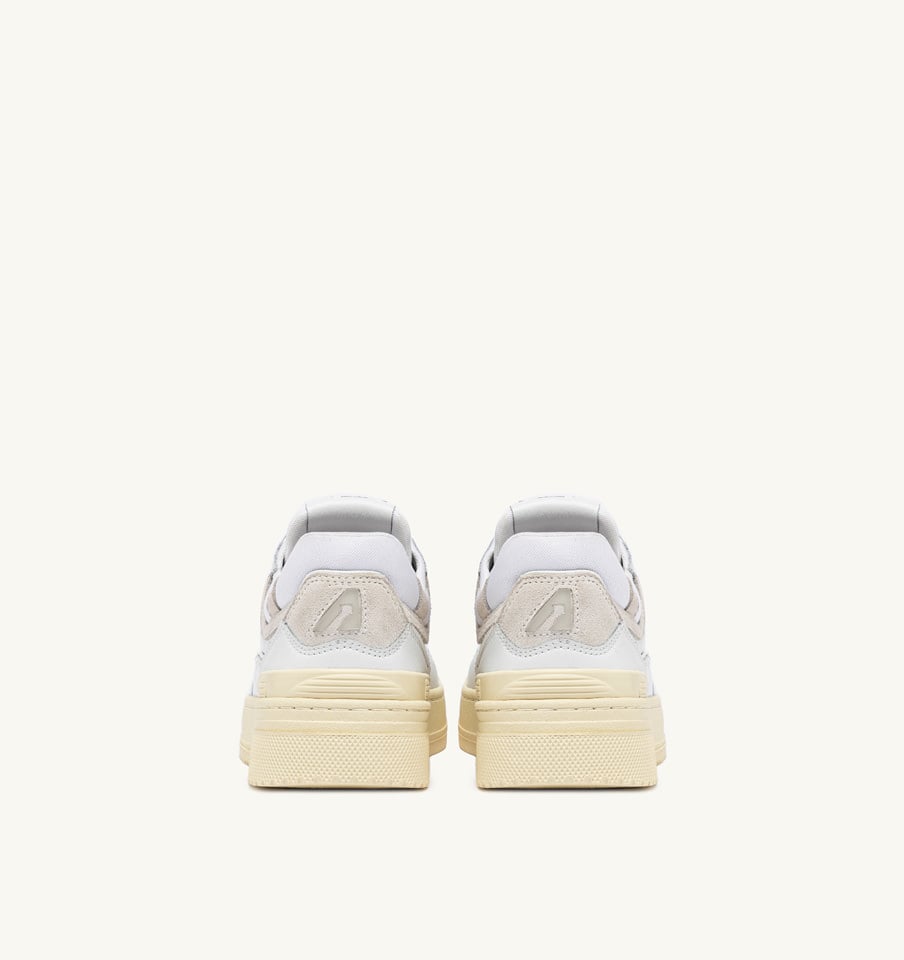 SNEAKERS CLC LOW IN PELLE BIANCA E SUEDE