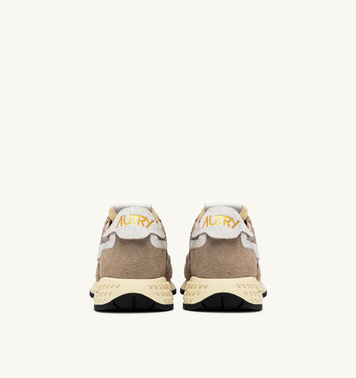SNEAKERS REELWIND LOW IN NYLON E SUEDE PEPPER E BIANCA