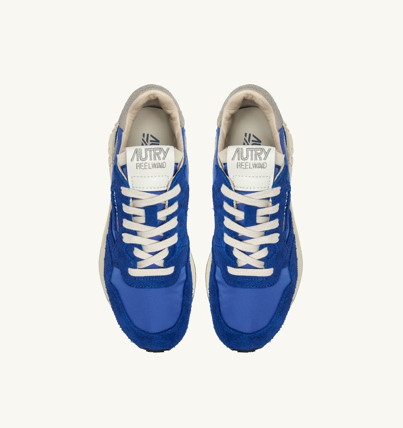 SNEAKERS REELWIND LOW IN NYLON E SUEDE BLU