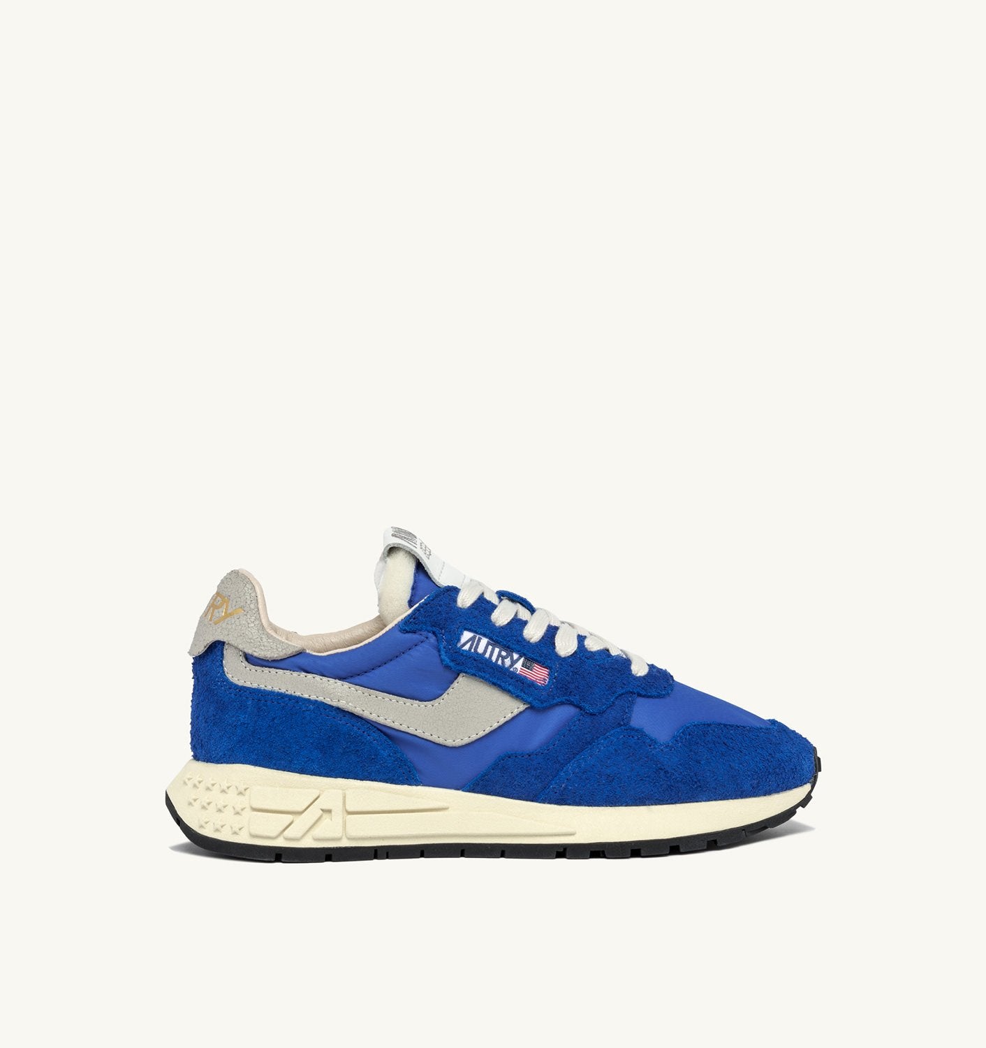 SNEAKERS REELWIND LOW IN NYLON E SUEDE BLU