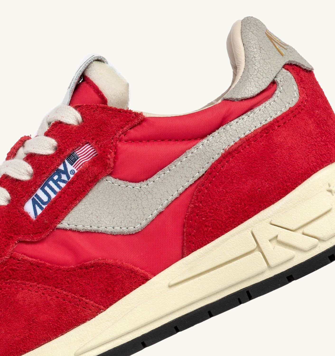 SNEAKERS REELWIND LOW IN NYLON E SUEDE ROSSA