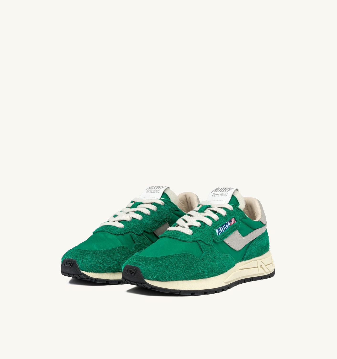 SNEAKERS REELWIND LOW IN NYLON E SUEDE VERDE