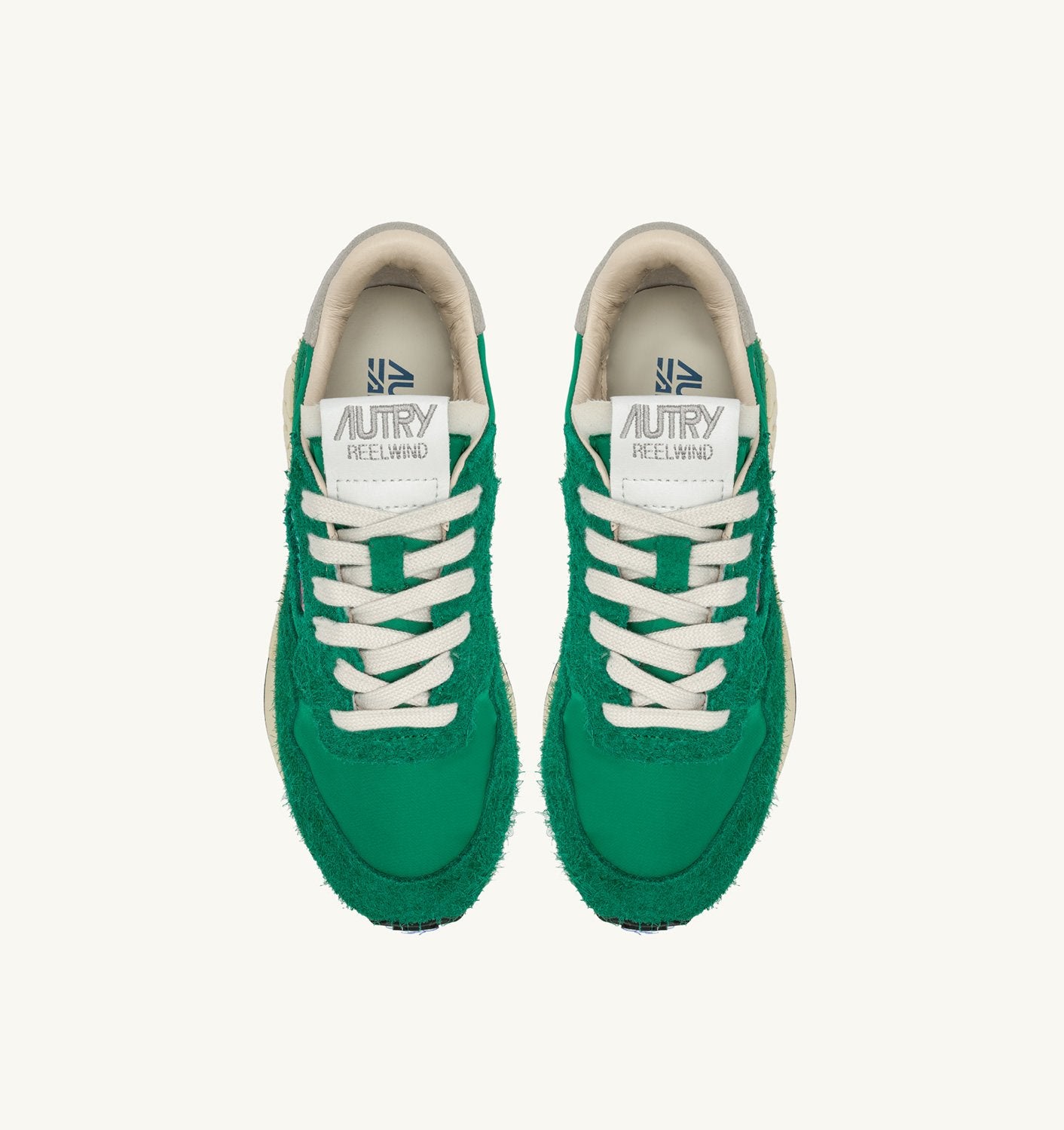 SNEAKERS REELWIND LOW IN NYLON E SUEDE VERDE