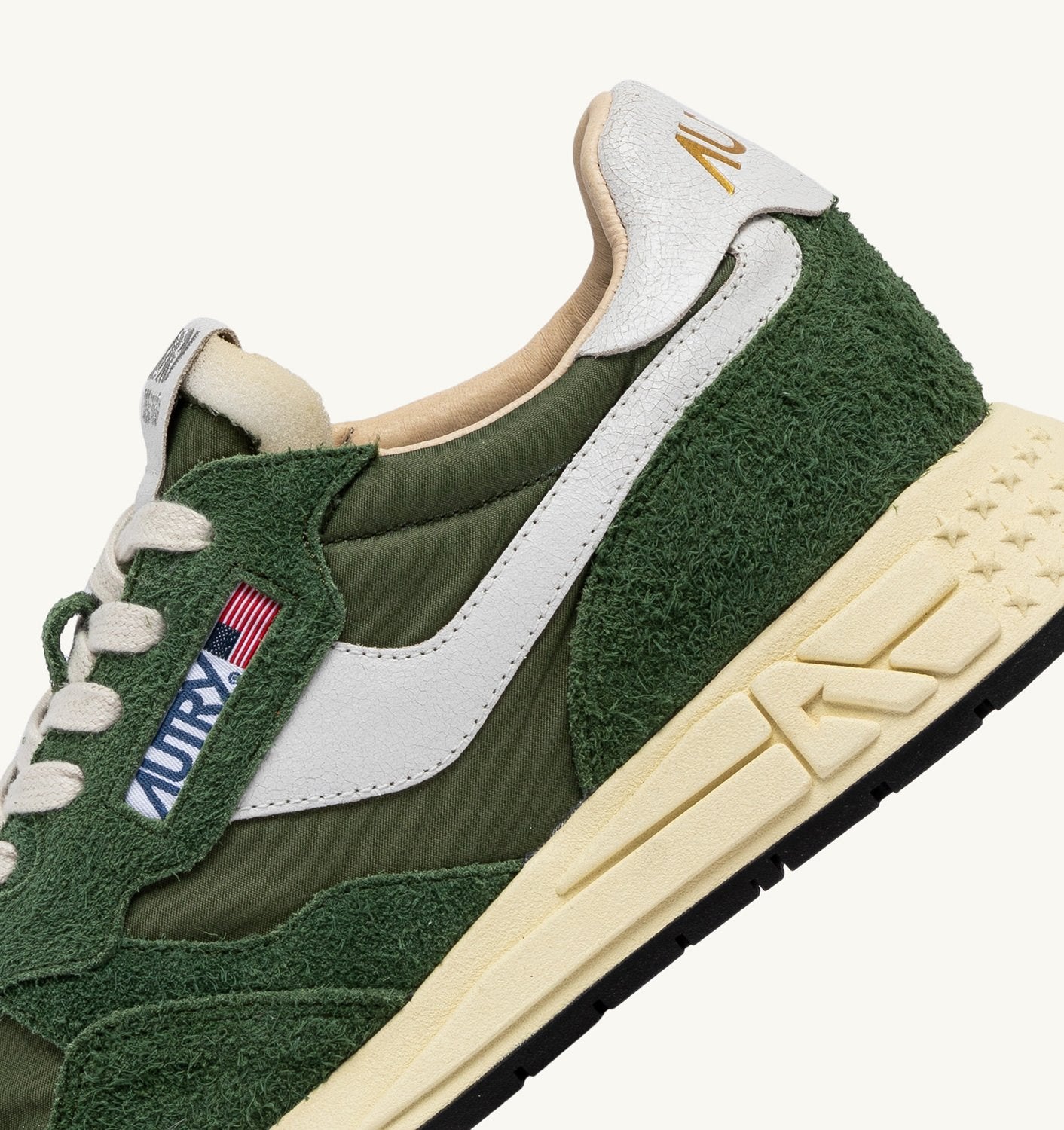SNEAKERS REELWIND LOW IN NYLON E SUEDE COLORE MILITARY