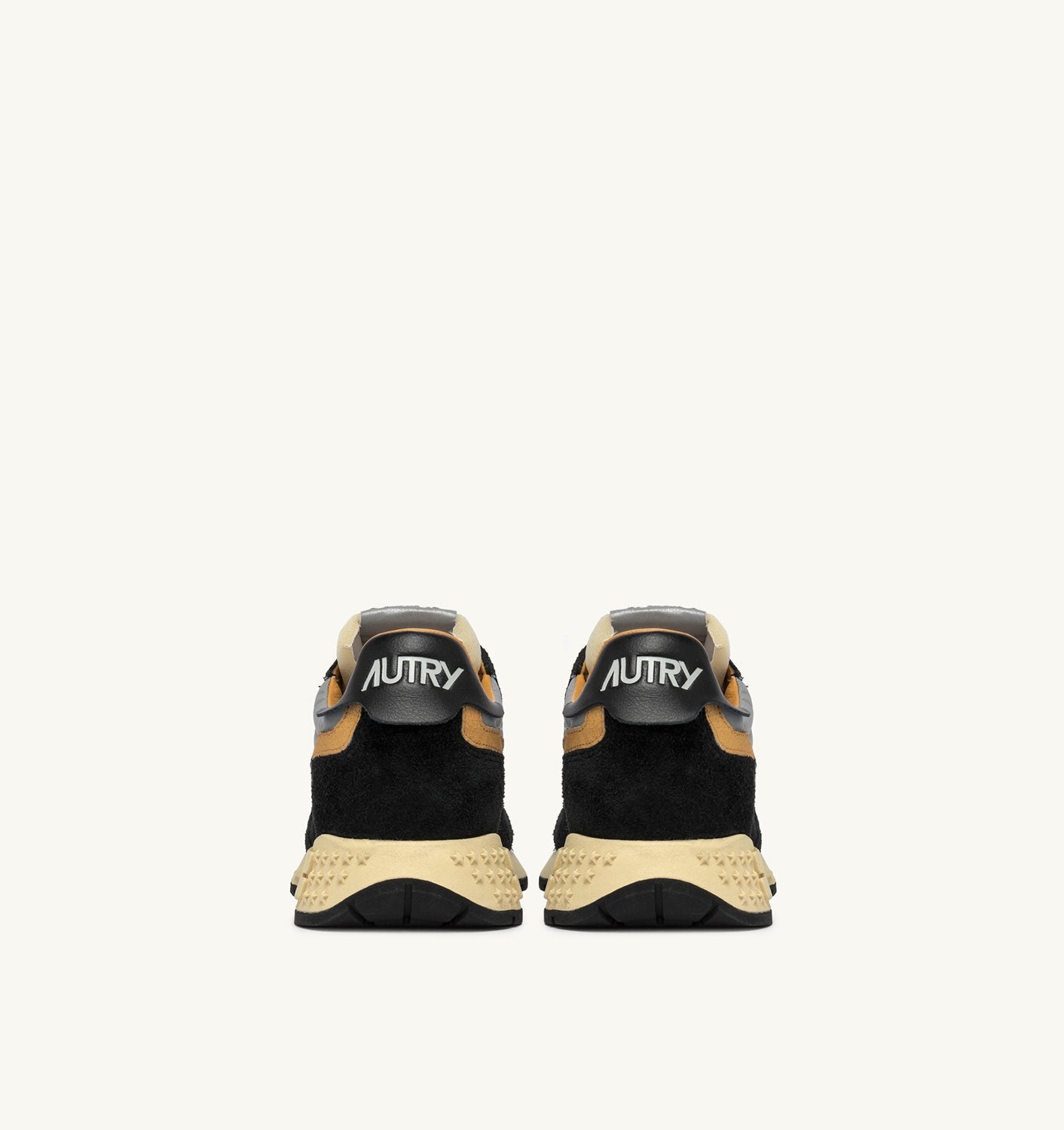 SNEAKERS REELWIND LOW IN SUEDE NERO E NYLON RIFLETTENTE