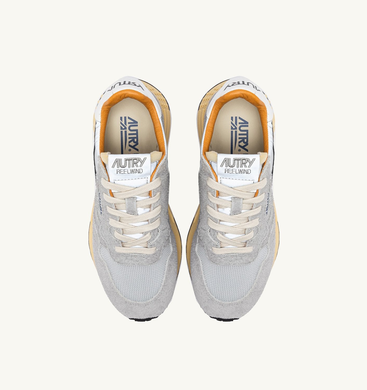 SNEAKERS REELWIND LOW IN SUEDE SAND E NYLON RIFLETTENTE
