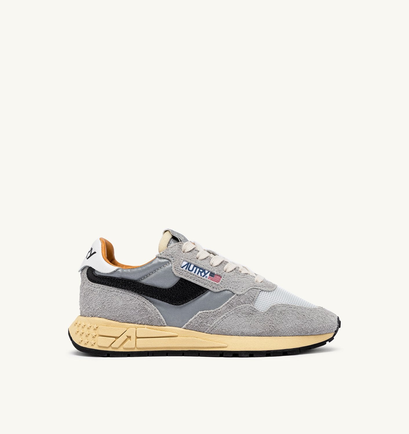 SNEAKERS REELWIND LOW IN SUEDE SAND E NYLON RIFLETTENTE