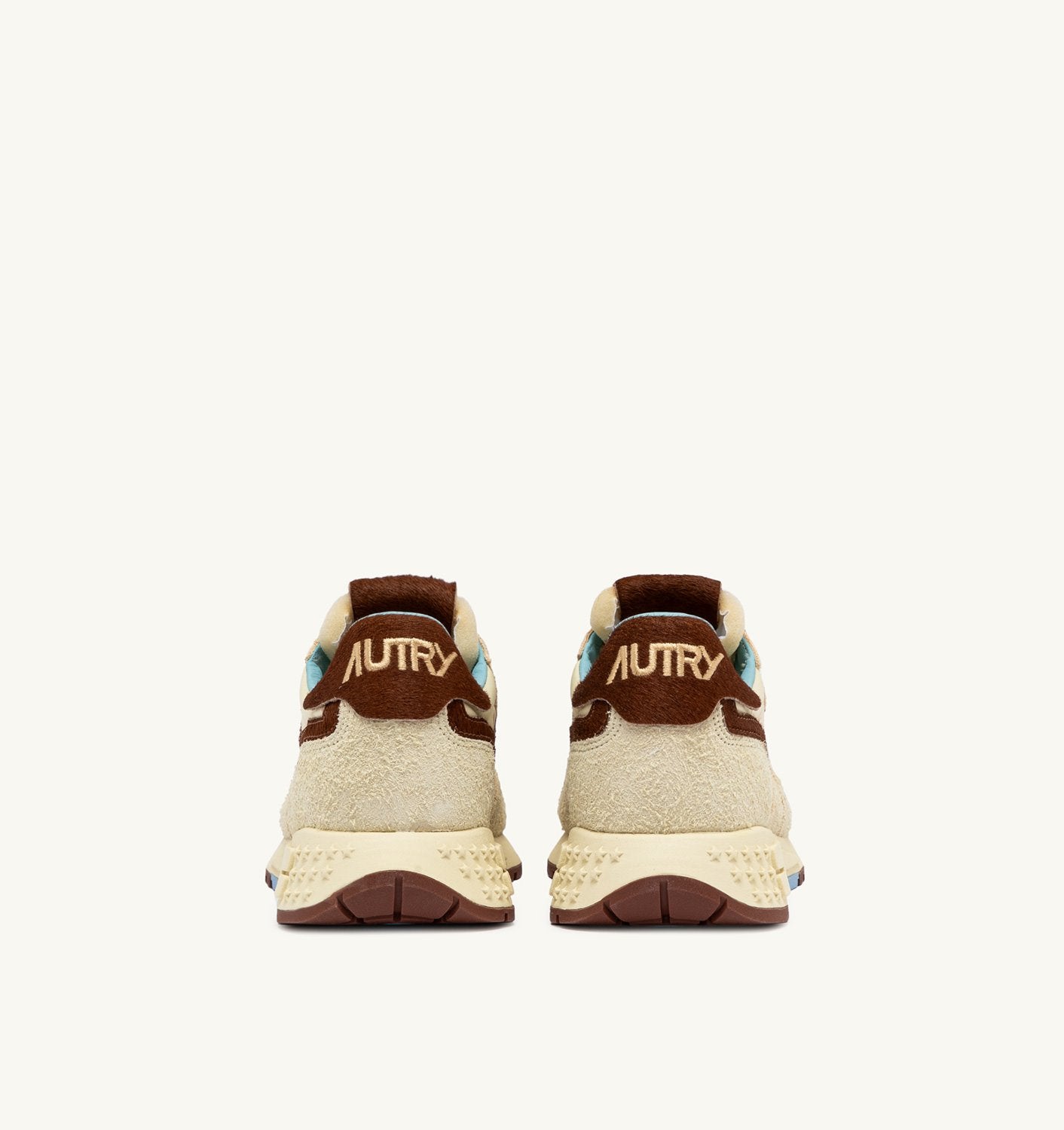 SNEAKERS REELWIND LOW IN NYLON E SUEDE COLORE NUT E BROWN
