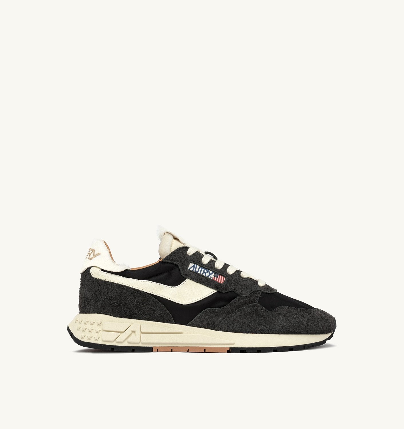 SNEAKERS REELWIND LOW IN NYLON E SUEDE COLORE PEAT E NUT