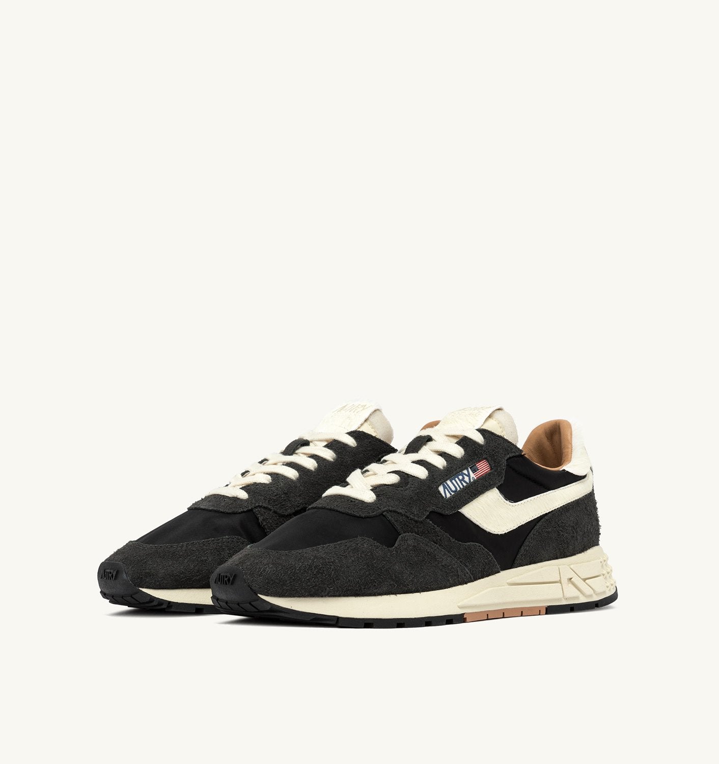 SNEAKERS REELWIND LOW IN NYLON E SUEDE COLORE PEAT E NUT