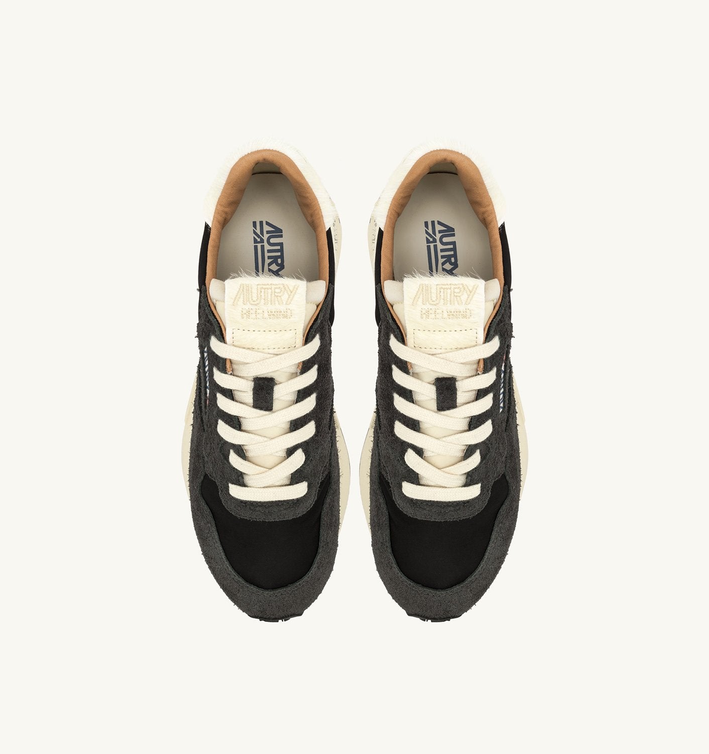 SNEAKERS REELWIND LOW IN NYLON E SUEDE COLORE PEAT E NUT