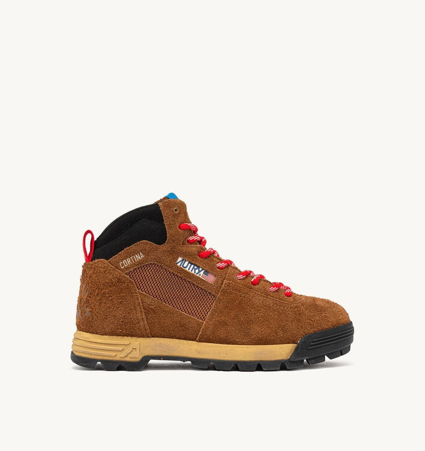 MALGA CORTINA IN SUEDE MARRONE