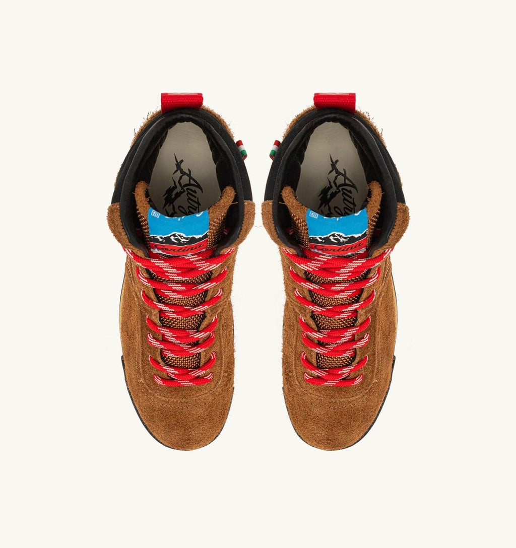 MALGA CORTINA IN SUEDE MARRONE