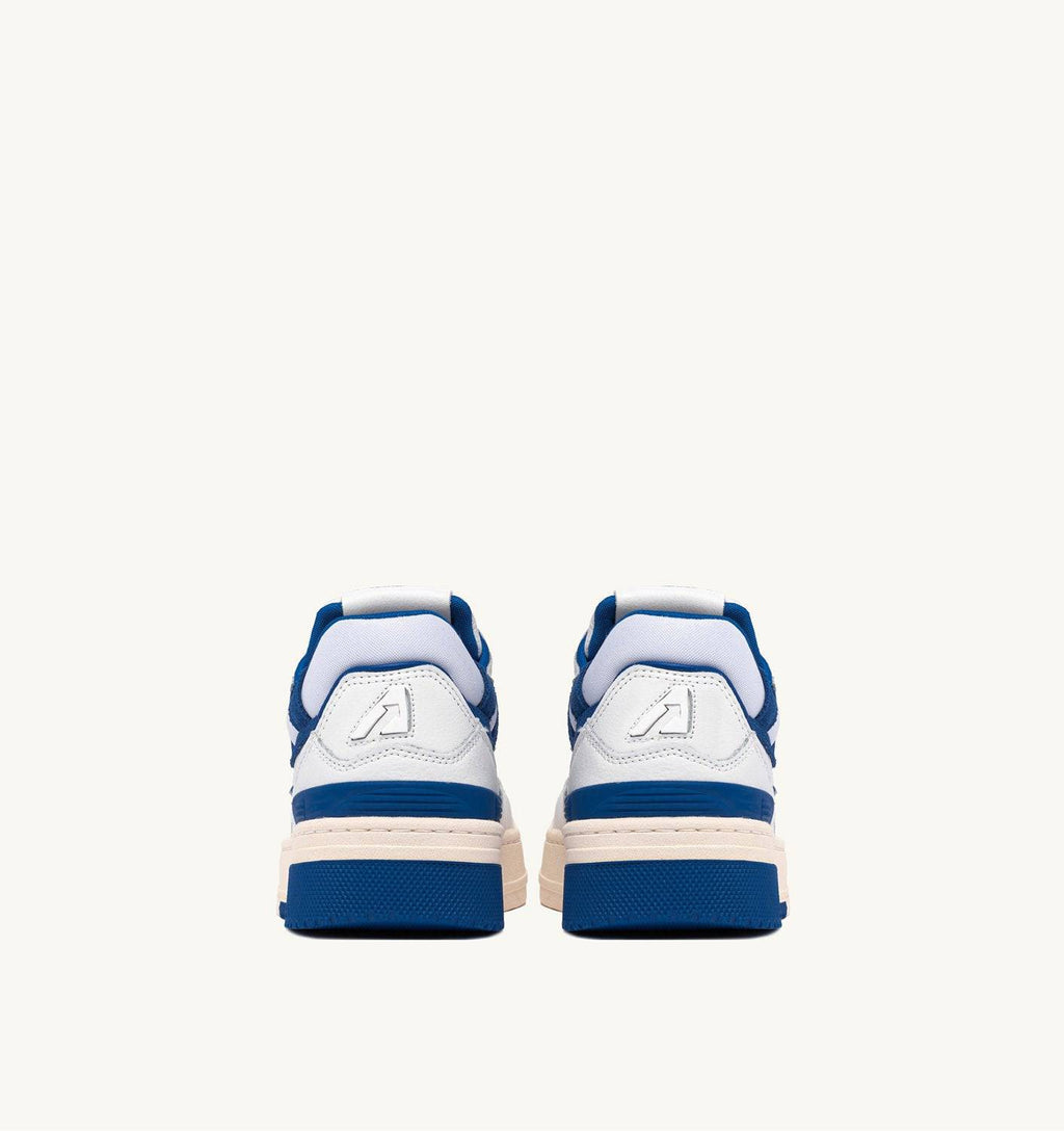 SNEAKERS CLC LOW IN PELLE BIANCA E SUEDE PRINCESS BLU