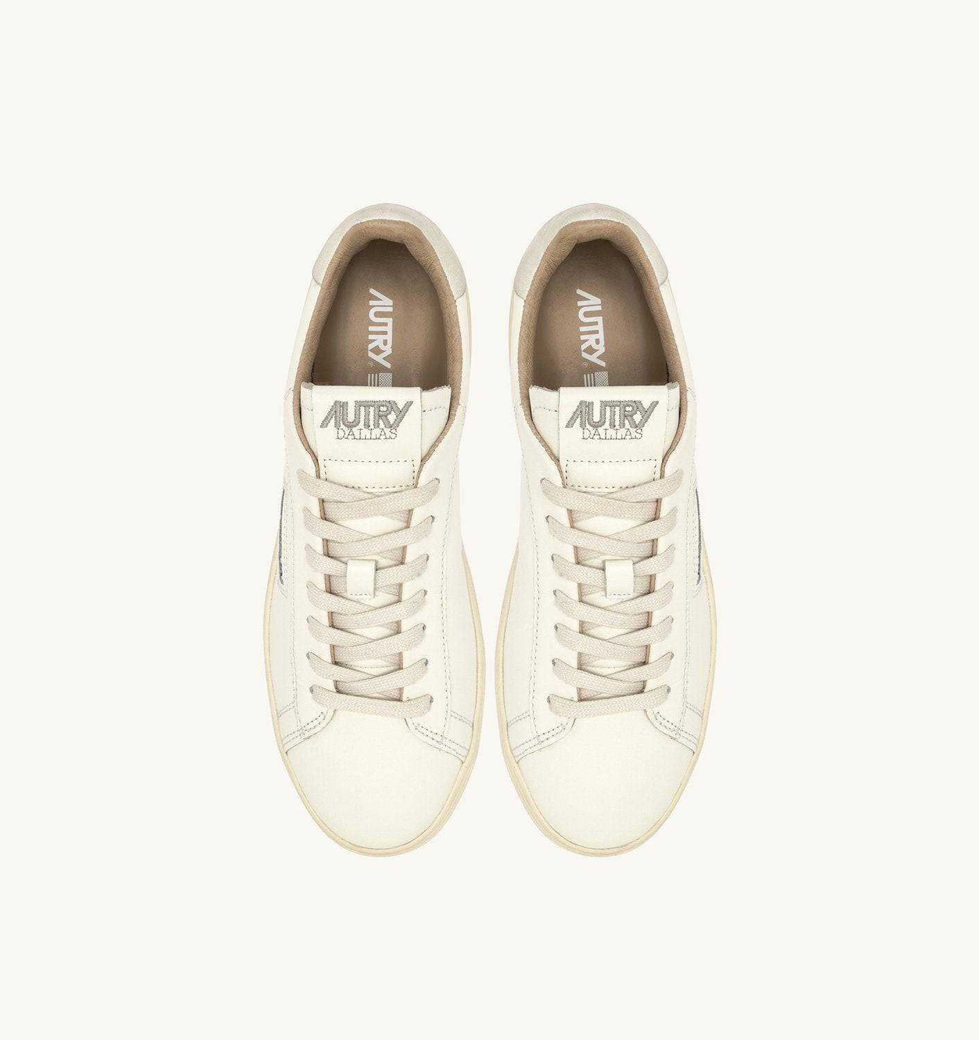 SNEAKERS DALLAS LOW IN PELLE BIANCA