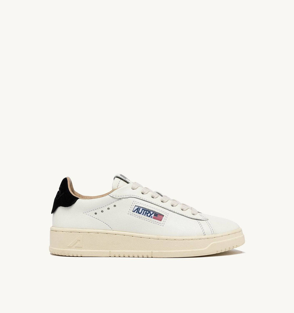 SNEAKERS DALLAS LOW IN PELLE BIANCA E NERA