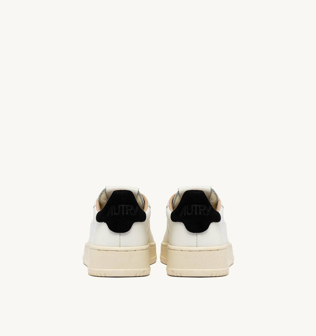 SNEAKERS DALLAS LOW IN PELLE BIANCA E NERA
