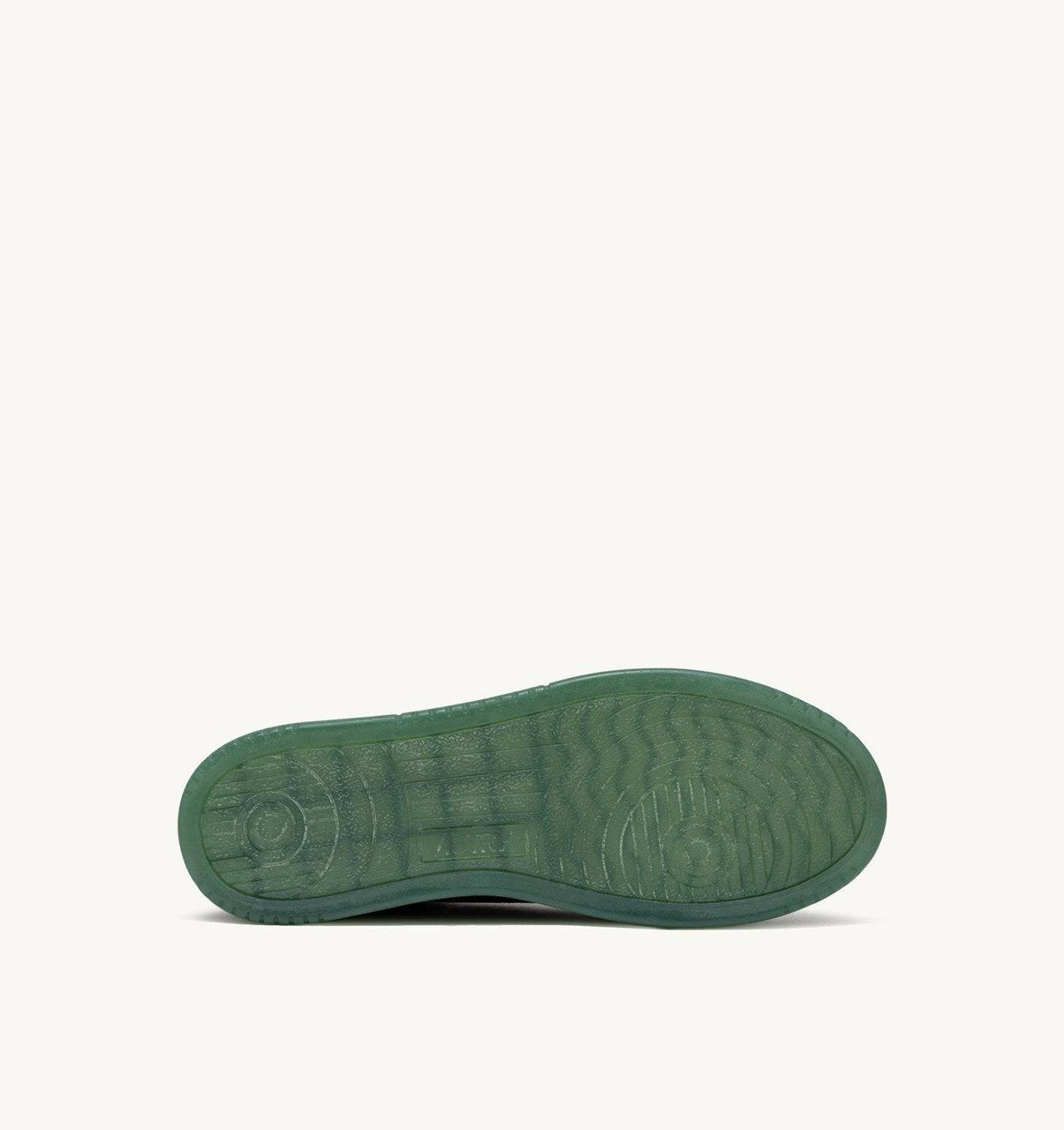 SNEAKERS DALLAS LOW IN SUEDE MARSHMALLOW E BOTTLE GREEN