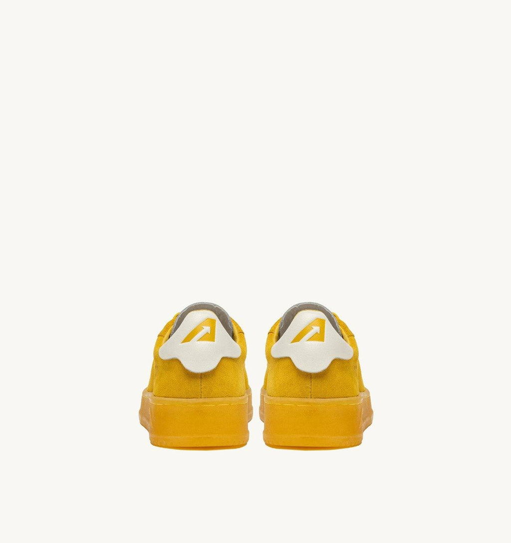 SNEAKERS DALLAS LOW IN SUEDE MARSHMALLOW E GIALLO