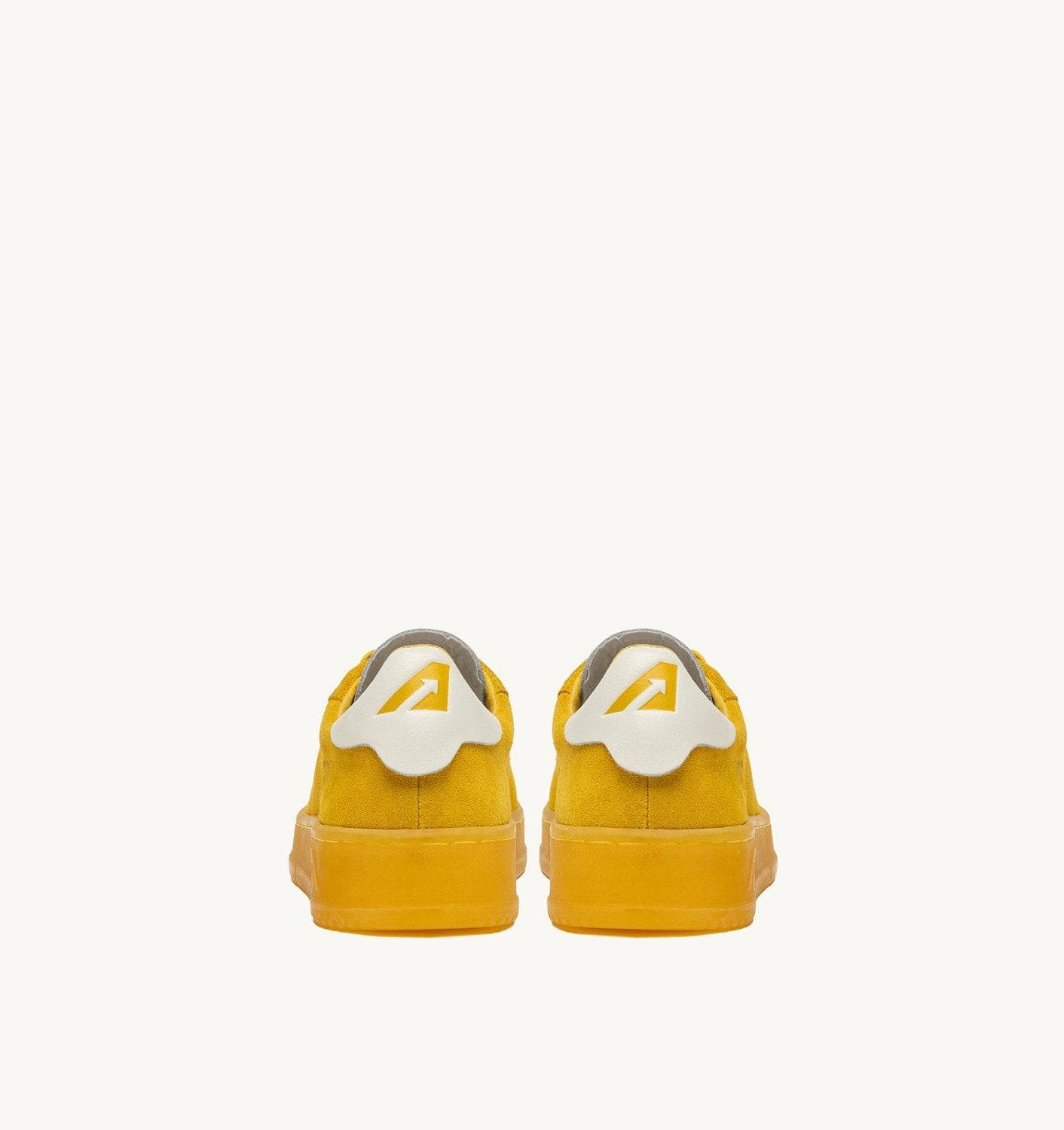 SNEAKERS DALLAS LOW IN SUEDE MARSHMALLOW E GIALLO