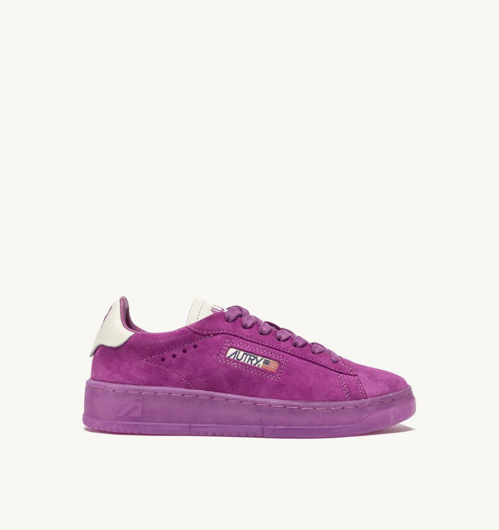 SNEAKERS DALLAS LOW IN SUEDE MARSHMALLOW E HYACINTH VIOLET