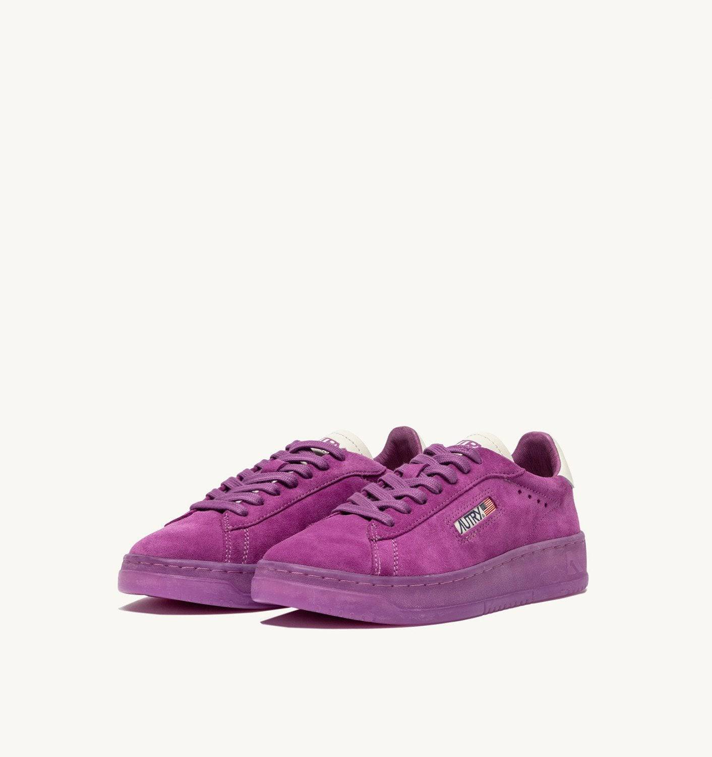 SNEAKERS DALLAS LOW IN SUEDE MARSHMALLOW E HYACINTH VIOLET