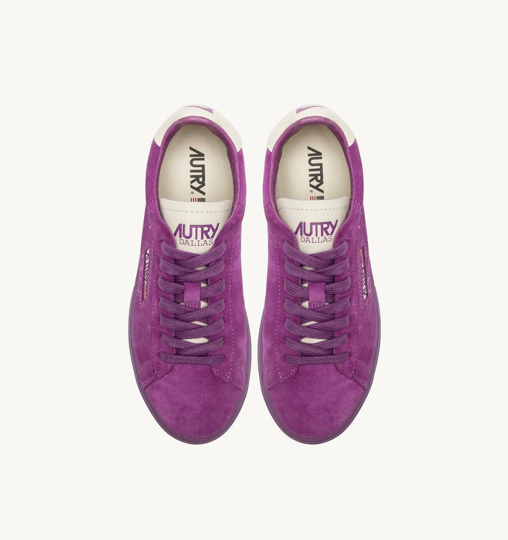 SNEAKERS DALLAS LOW IN SUEDE MARSHMALLOW E HYACINTH VIOLET
