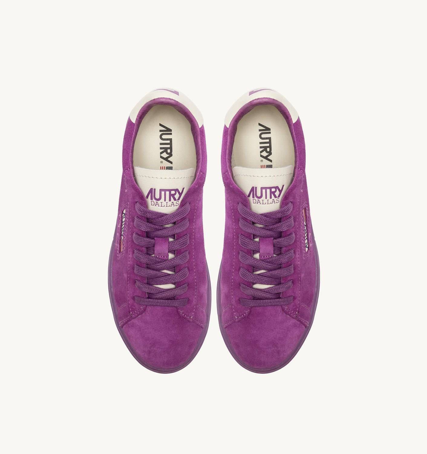 SNEAKERS DALLAS LOW IN SUEDE MARSHMALLOW E HYACINTH VIOLET