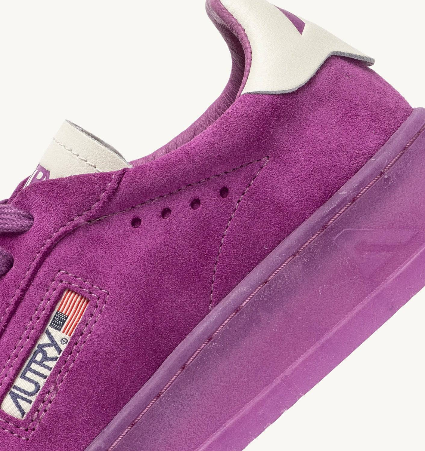 SNEAKERS DALLAS LOW IN SUEDE MARSHMALLOW E HYACINTH VIOLET