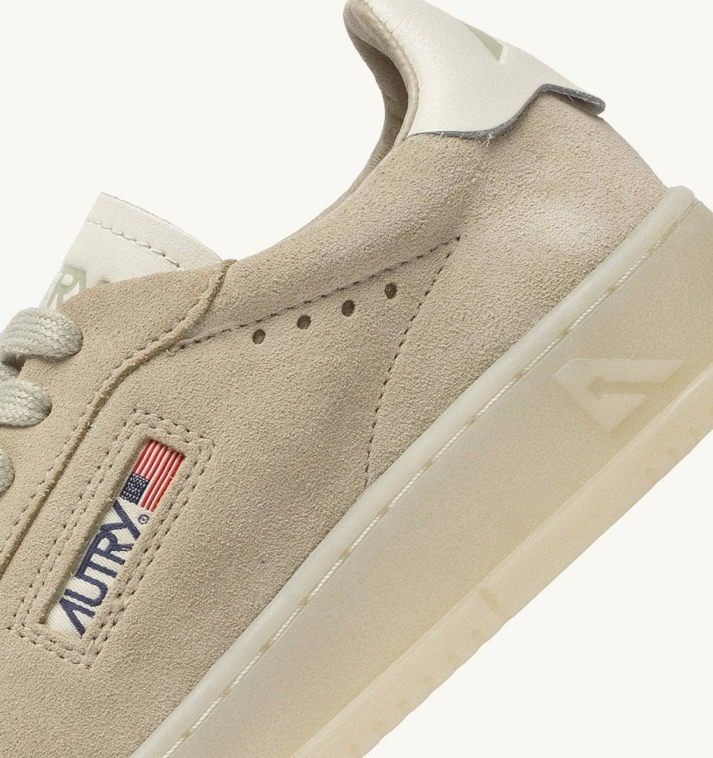 SNEAKERS DALLAS LOW IN SUEDE MARSHMALLOW E PAPYRUS