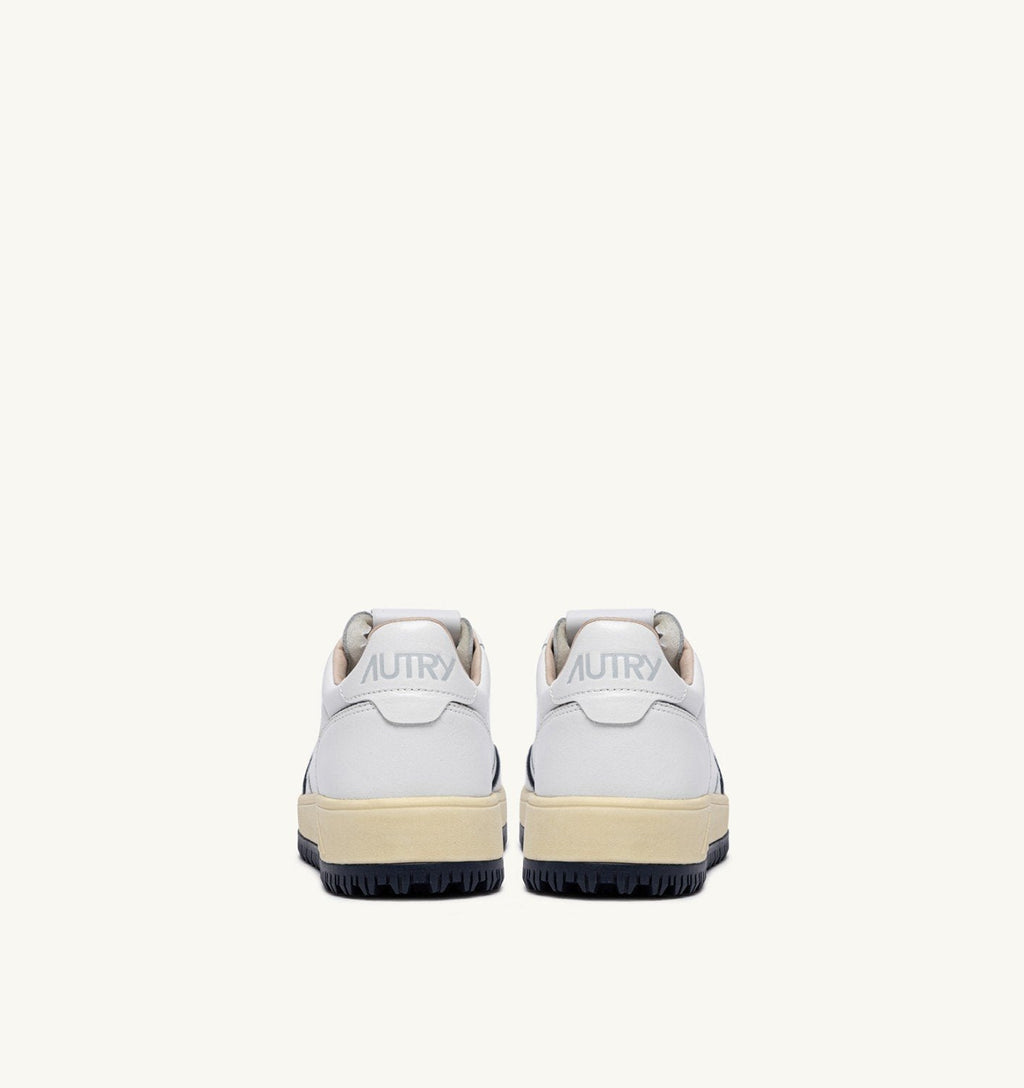 SNEAKERS GOLF LOW IN PELLE BIANCA E NAVY