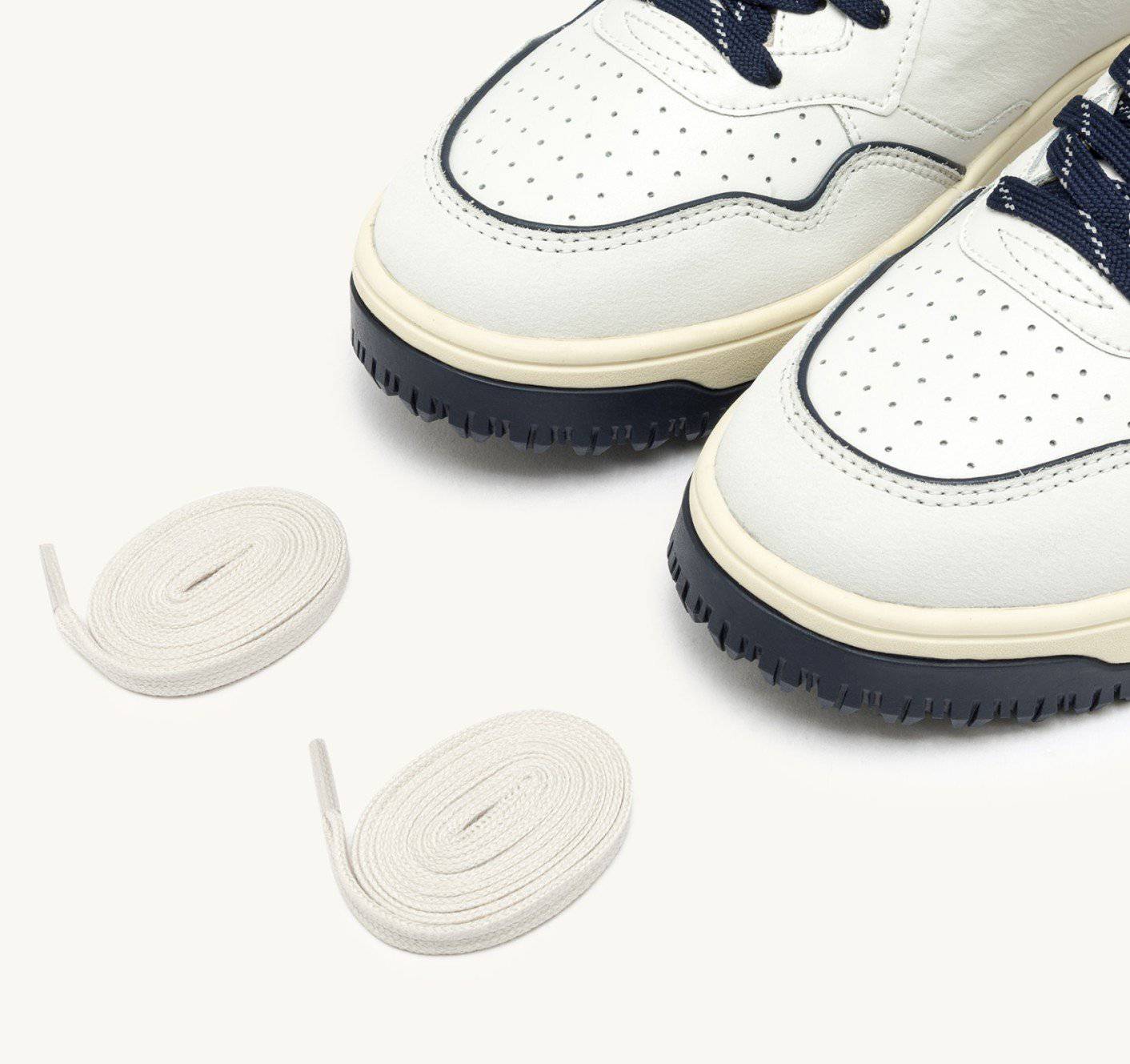SNEAKERS GOLF LOW IN PELLE BIANCA E NAVY
