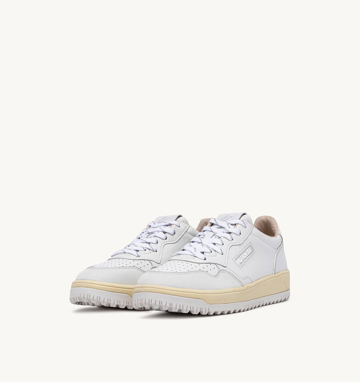SNEAKERS GOLF LOW IN PELLE COLORE BIANCO