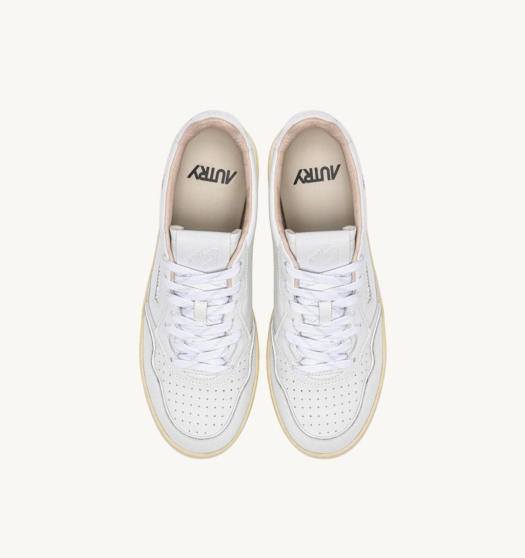SNEAKERS GOLF LOW IN PELLE COLORE BIANCO