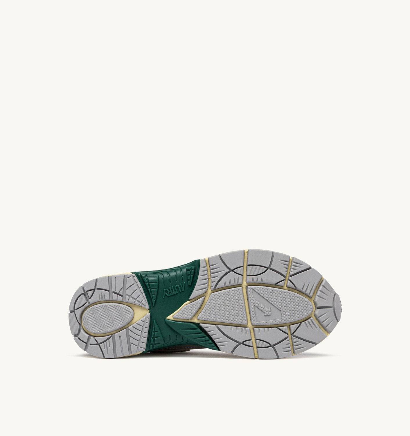 SNEAKERS HYPERWAY IN MESH E PELLE LAMINATA ARGENTO E MARSHMALLOW