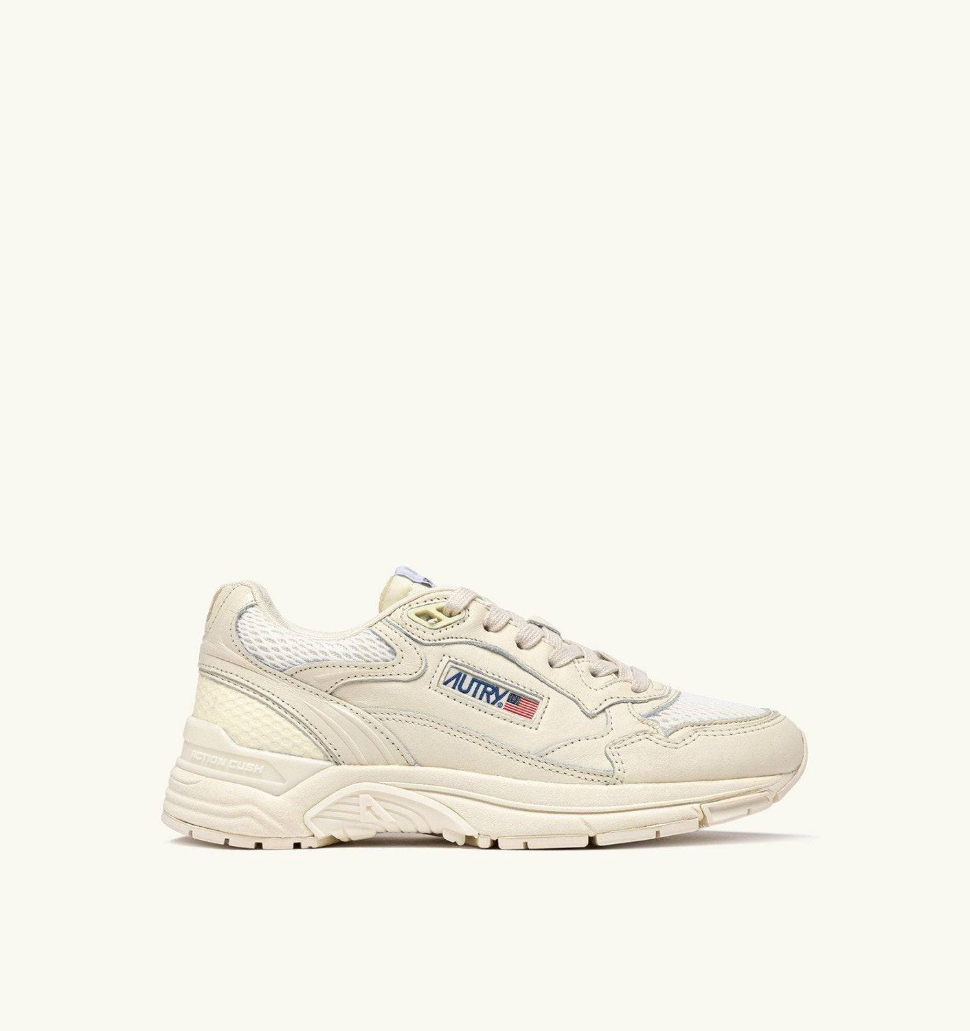 SNEAKERS HYPERWAY IN MESH E PELLE WHISPER WHITE