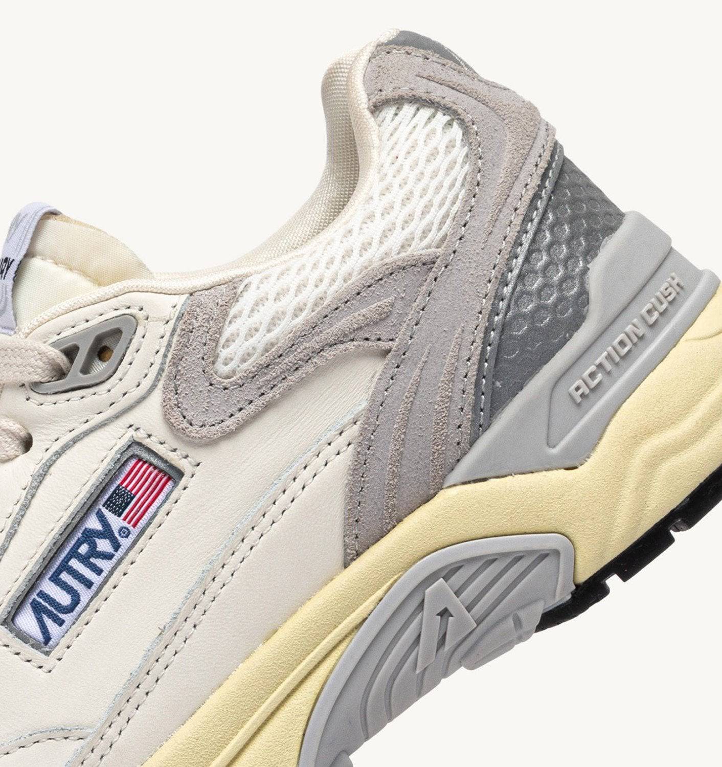 SNEAKERS HYPERWAY IN MESH E SUEDE BIANCO E GRIGIO