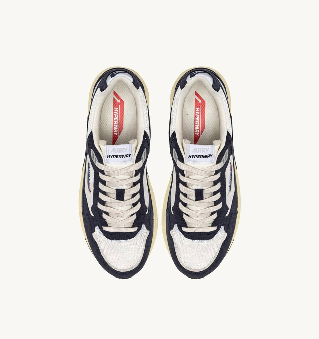 SNEAKERS HYPERWAY IN MESH E SUEDE SPACE E ARGENTO