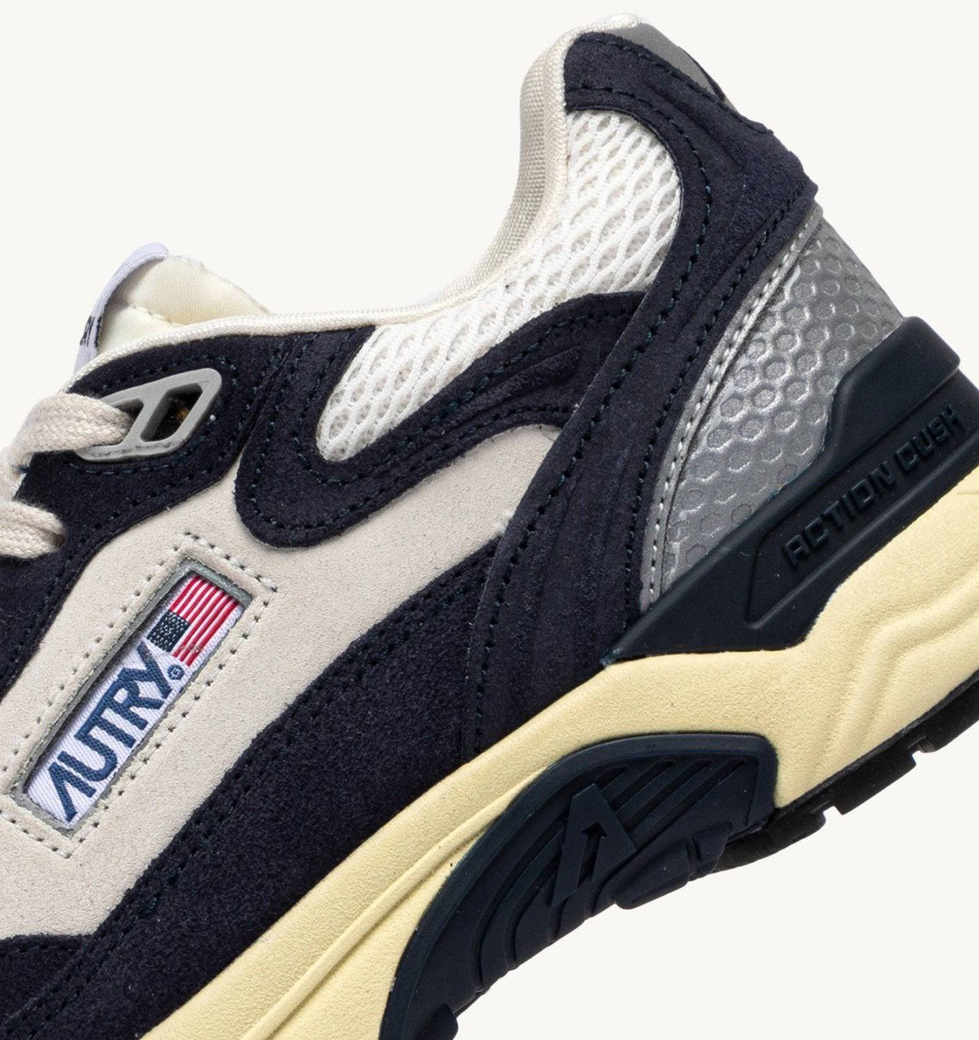 SNEAKERS HYPERWAY IN MESH E SUEDE SPACE E ARGENTO