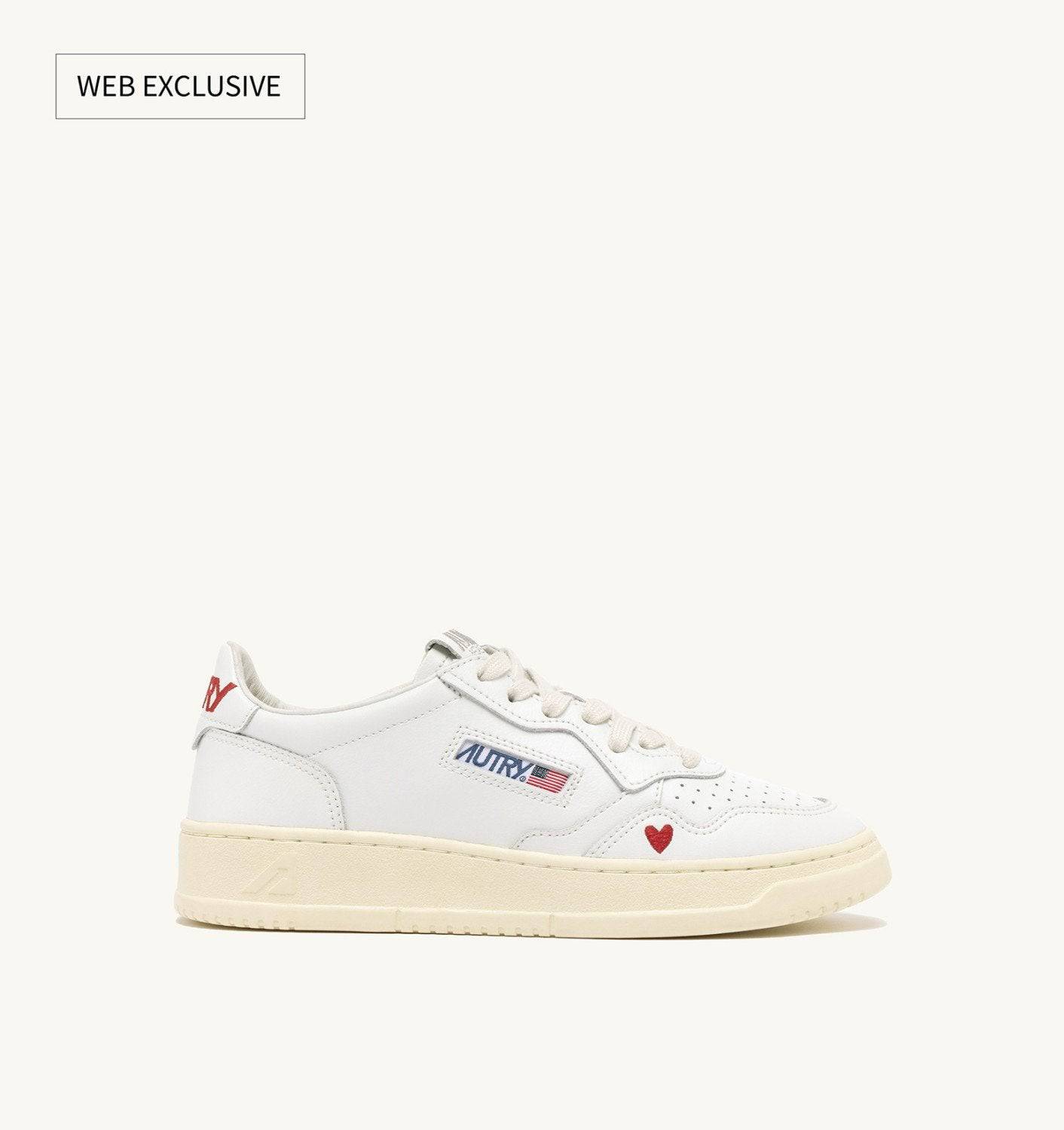 SNEAKERS MEDALIST “LOVE” IN PELLE BIANCA