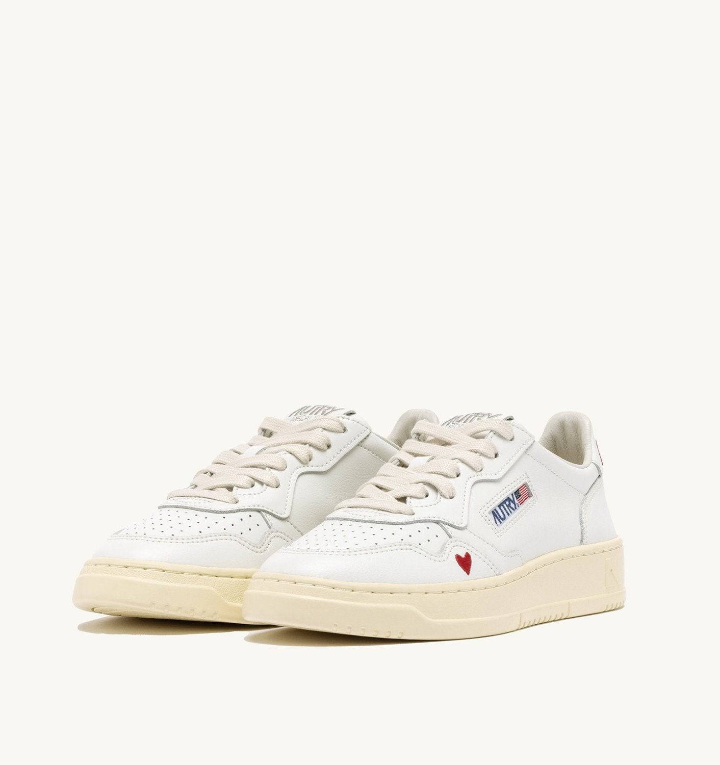 SNEAKERS MEDALIST “LOVE” IN PELLE BIANCA
