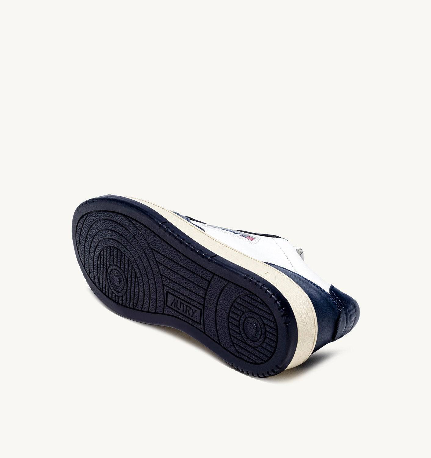 SNEAKERS MEDALIST LOW BICOLOR IN PELLE BIANCA E BLU