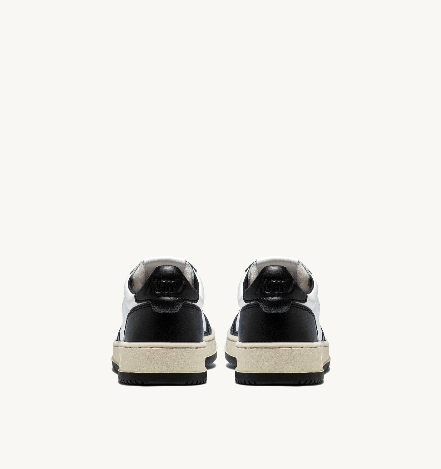 SNEAKERS MEDALIST LOW BICOLOR IN PELLE BIANCA E NERA