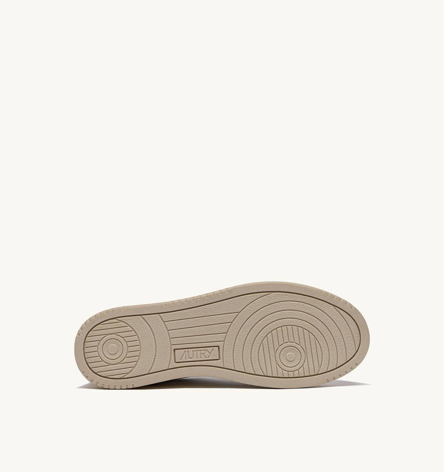 SNEAKERS MEDALIST LOW BICOLOR IN PELLE BIANCA E TIDAL FOAM