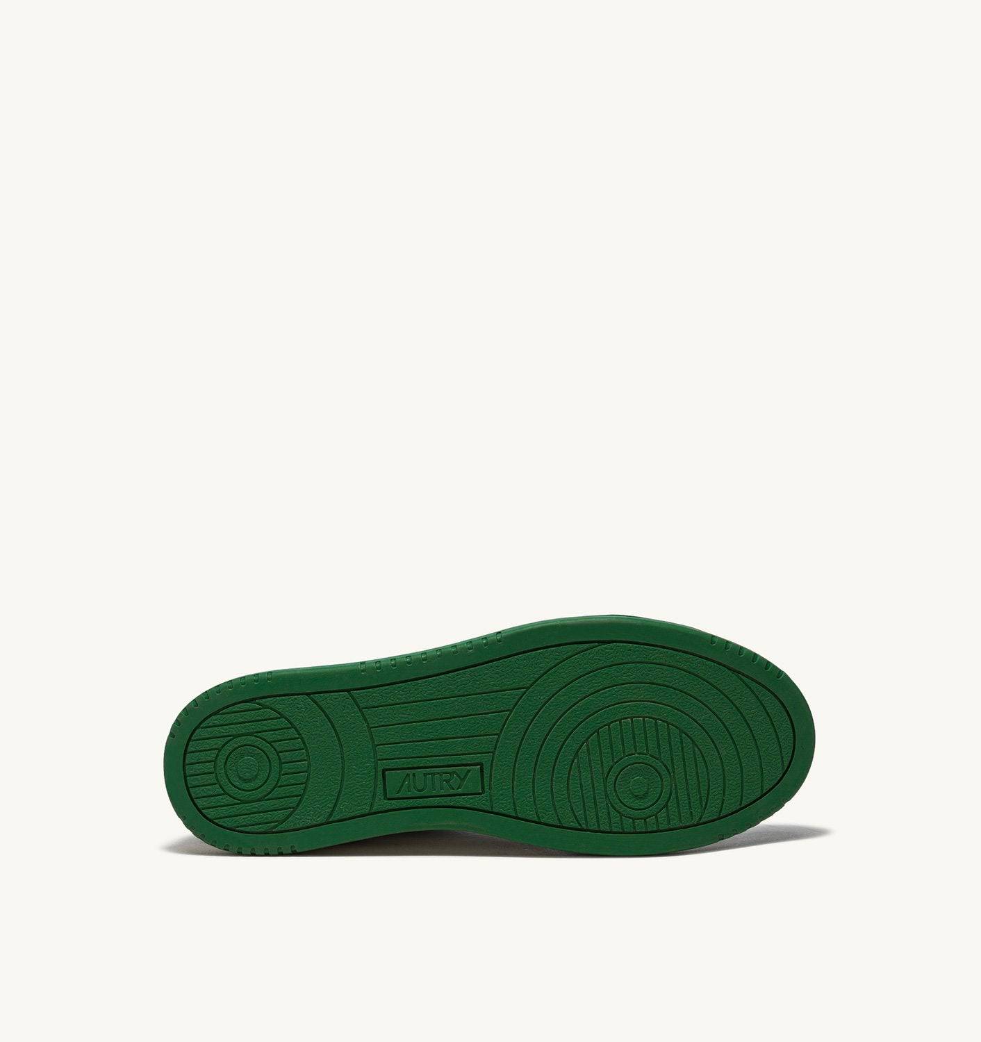 SNEAKERS MEDALIST LOW BICOLOR IN PELLE BIANCA E VERDE