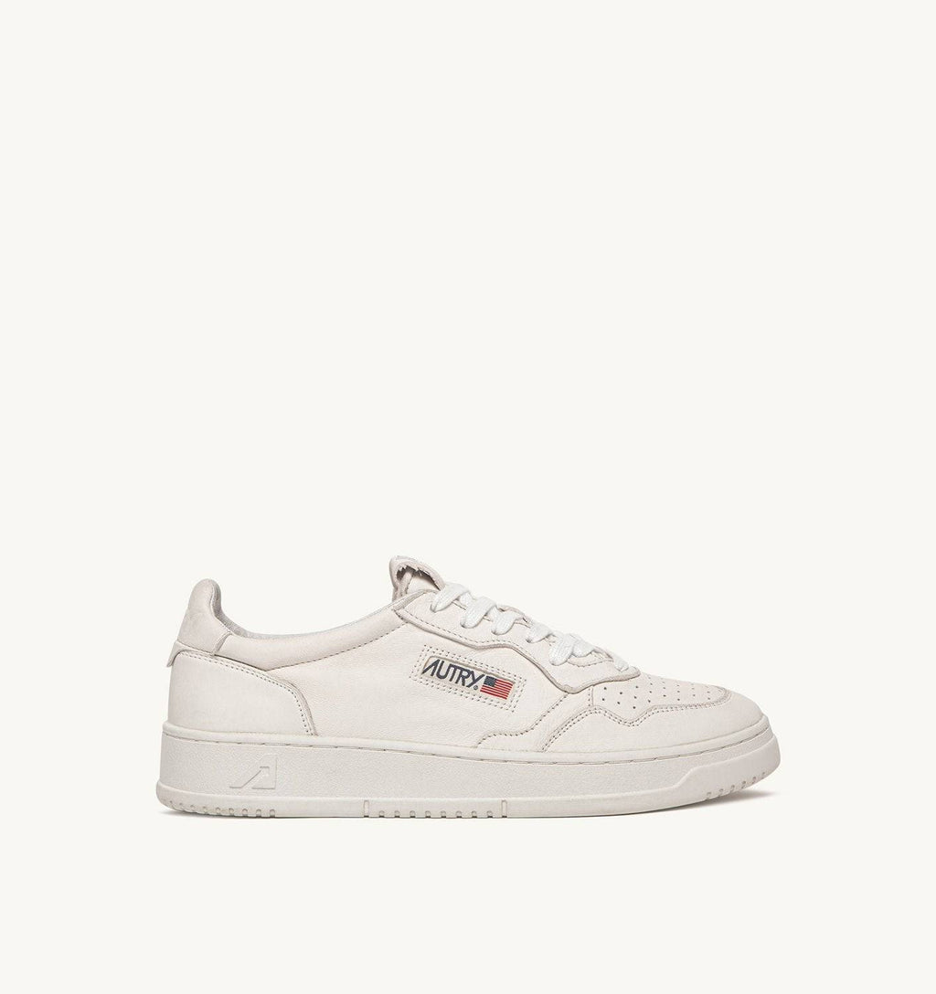 SNEAKERS MEDALIST LOW IN NAPPA BIANCA