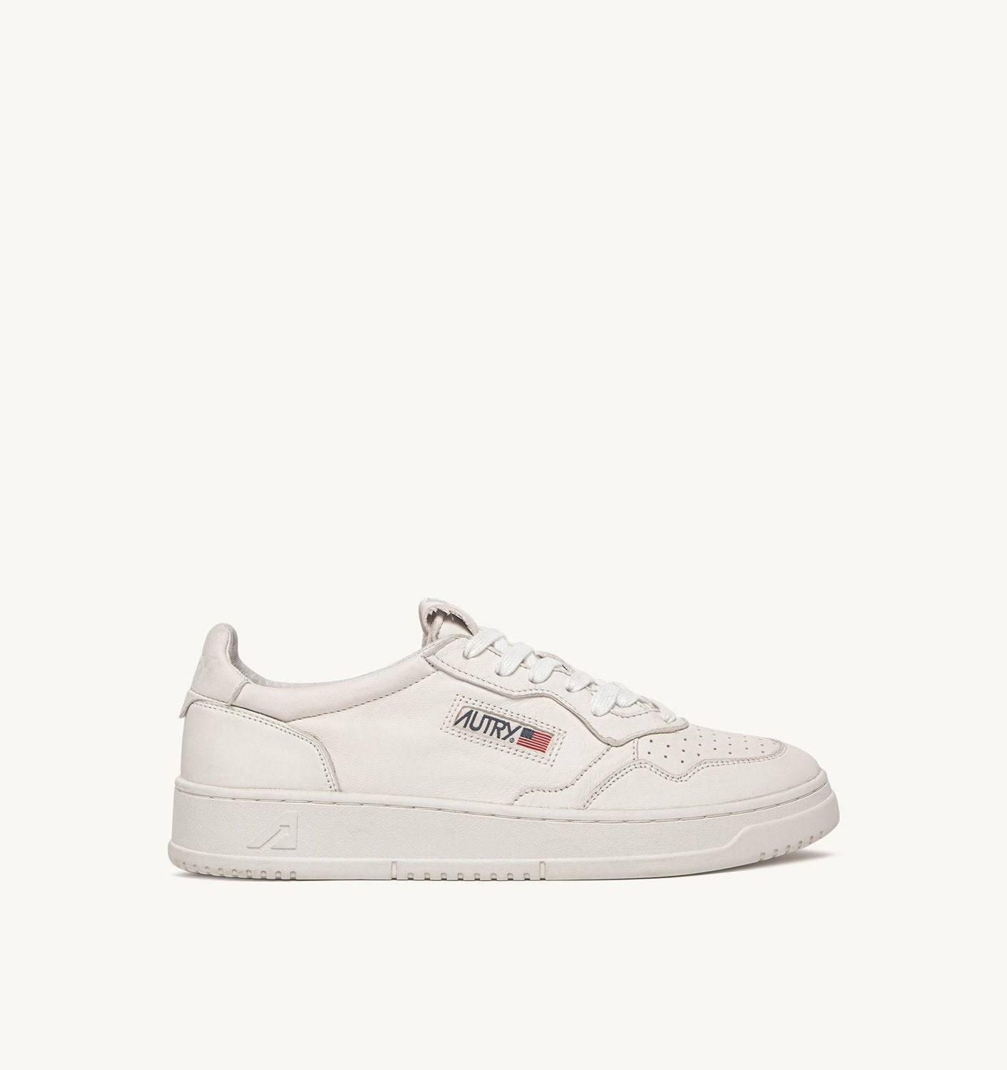 SNEAKERS MEDALIST LOW IN NAPPA BIANCA