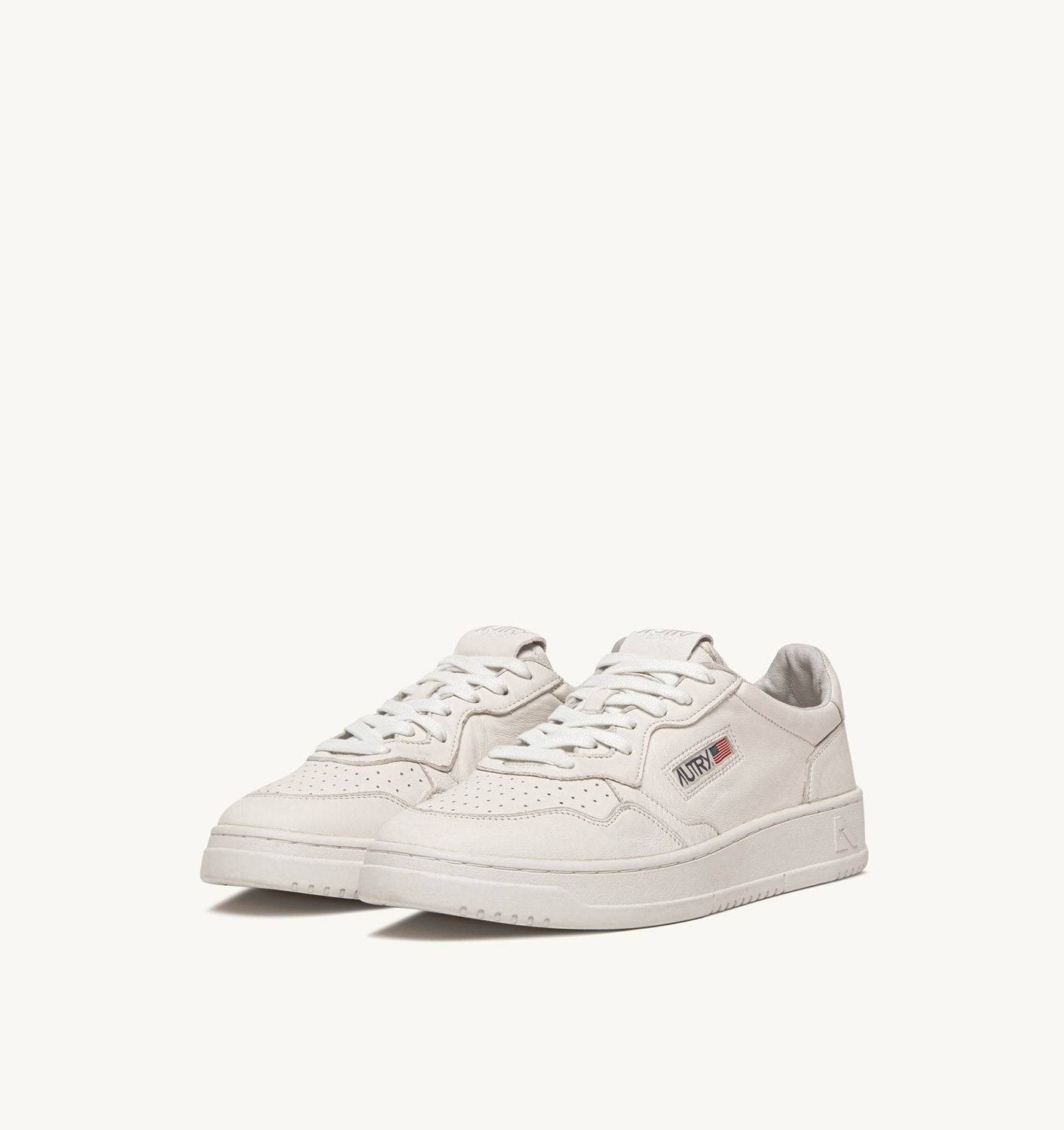 SNEAKERS MEDALIST LOW IN NAPPA BIANCA