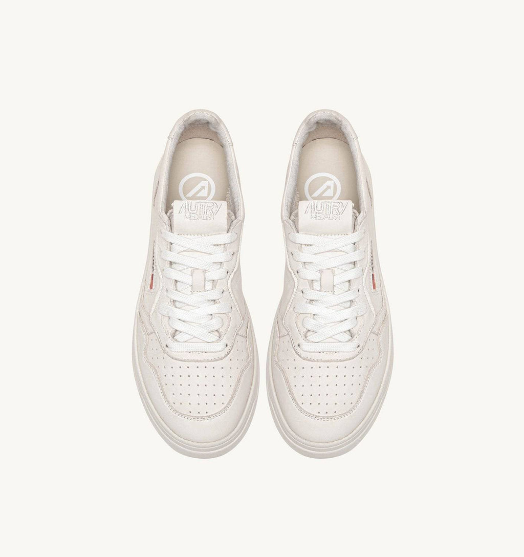 SNEAKERS MEDALIST LOW IN NAPPA BIANCA