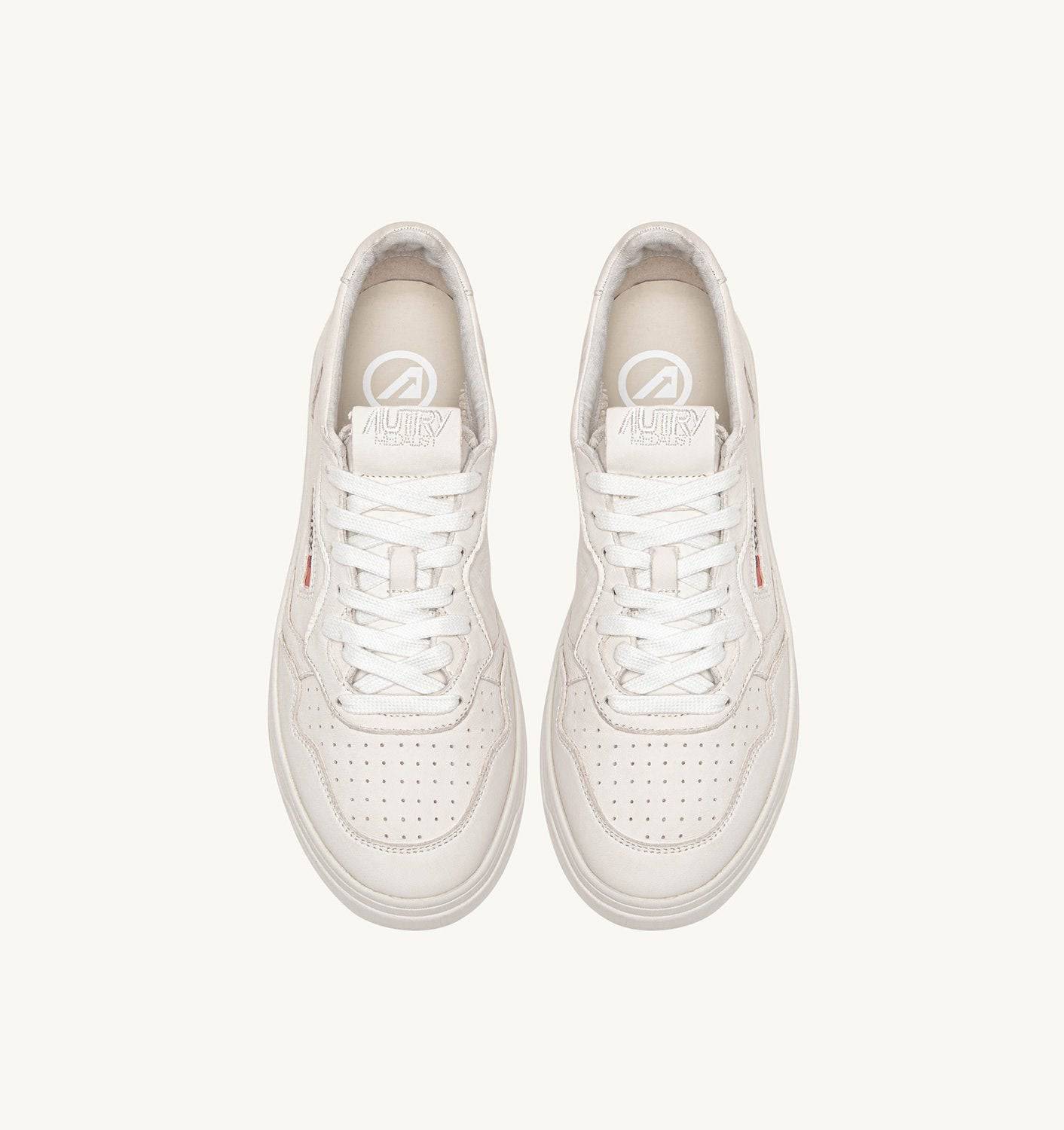 SNEAKERS MEDALIST LOW IN NAPPA BIANCA